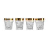 4 small retro glasses