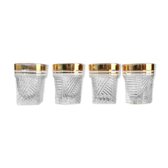 4 small retro glasses