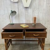 Rattan console/desk
