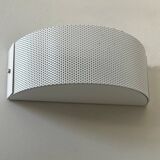 Vintage wall light, white lacquered metal, France 1980