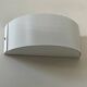 Vintage wall light, white lacquered metal, France 1980