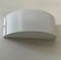 Vintage wall light, white lacquered metal, France 1980