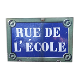 old enamelled street plaque