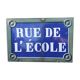 old enamelled street plaque