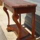 Console époque Restauration, style  Charles X en noyer avec marbre griotte