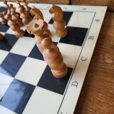 Complete wooden chess set