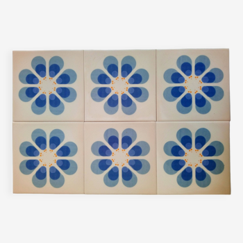 6 Italian ceramic tiles, Saime Ceramiche. 60s