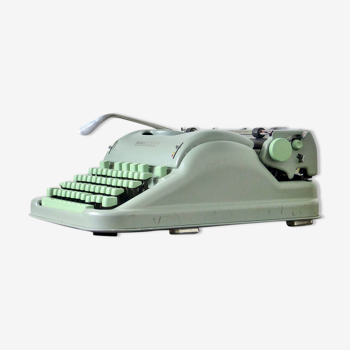 Hermes 3000 green mint metal typewriter