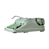 Hermes 3000 green mint metal typewriter