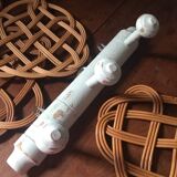 Coat rack bamboo patinated celadon green