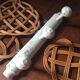 Coat rack bamboo patinated celadon green