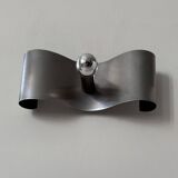 Applique vintage, métal brossé, France, 1970