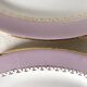 Raviers vintage parme et or