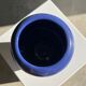 Modern vase oblong dark blue / dark purple H:19cm