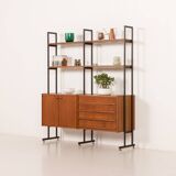 Italian vintage free standing wall unit or room divider by IMB , 1970s