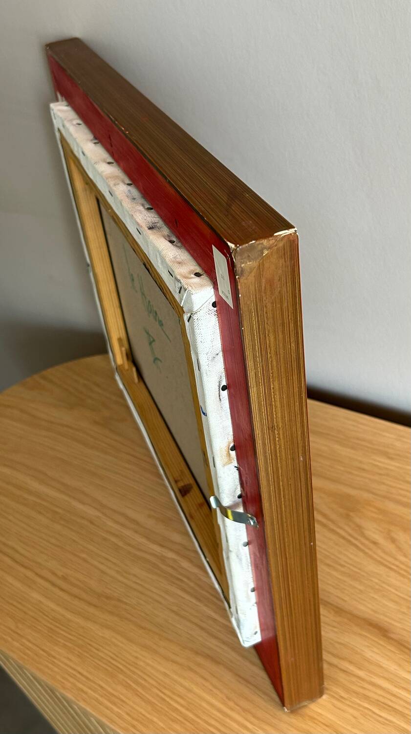 Marine painting oil on canvas by Robert Lesselin