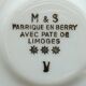 6 vintage M&S Berry Limoges coffee cups with saucers