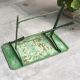 Garden table in green iron early twentieth