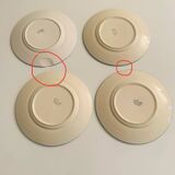 15 assiettes à dessert Lunéville St Clément "Coquelicot"