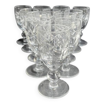 6 verres à liqueur signés Waterford Crystal