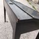 Pupitre bureau enfant d'école peint en noir 1950