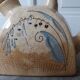 Modernist teapot art deco in stoneware