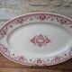 Old oval serving dish, Amiral Creil and Montereau Terre de Fer model