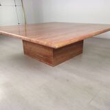 Travertine coffee table red design