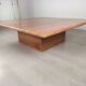 Travertine coffee table red design