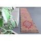 Vintage Turkish Hand-Knotted Wool Cotton Orange Runner Rug 83x355