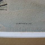 Marine watercolor signed lurckzynski