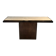 Console with a cannon-shaped travertine rifle stand. French work. Around 1970.