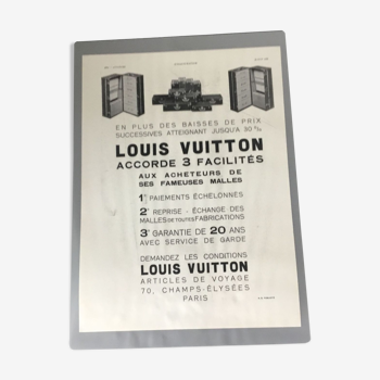 Vintage advertising to frame louis Vuitton