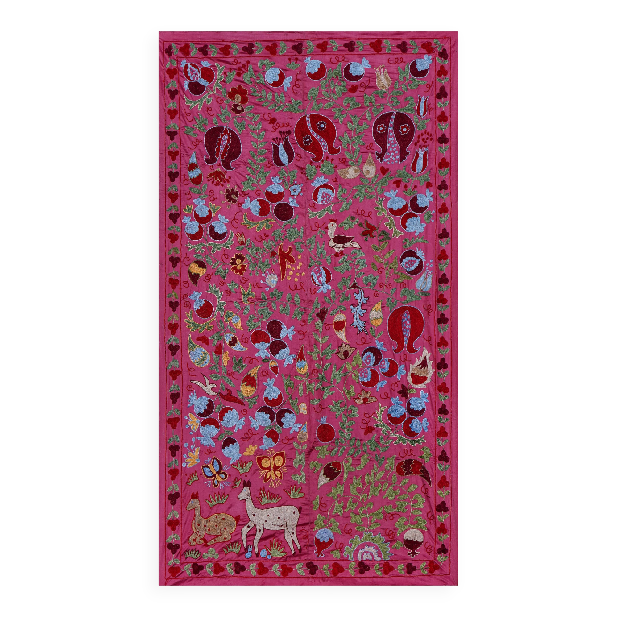 Hand-knotted rug, vintage Turkish rug 105x184 cm