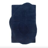 Niwa Hand-Carved Rug, Navy