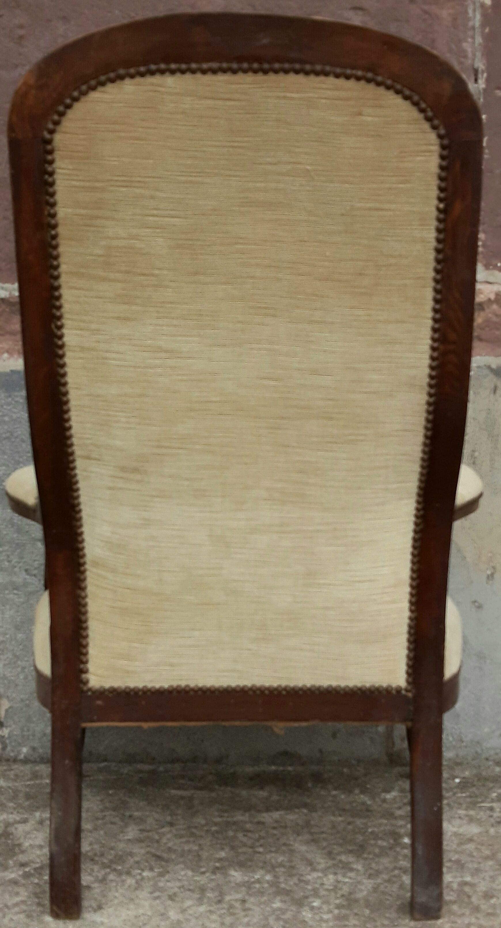 Armchair Voltaire XIX th, mahogany