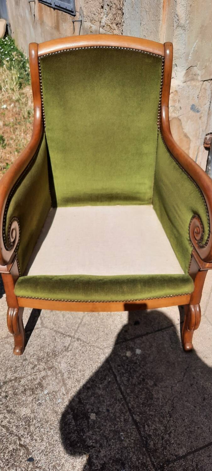 Pair of bergère armchairs