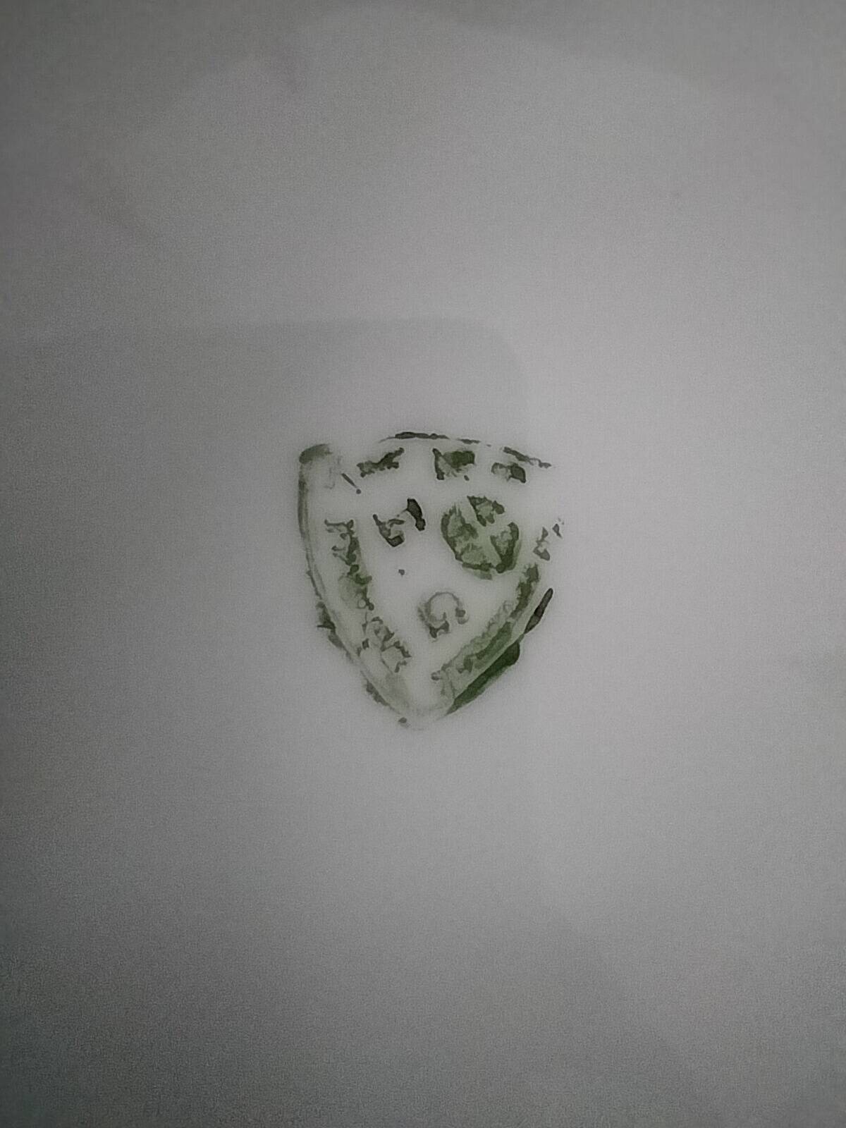 Vierzon porcelain footed plate – Edgar Gaucher, 1950s