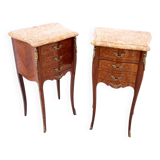 Pair of bedside tables, France, early 20th century.