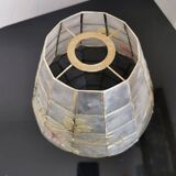 Mother-of-pearl and brass lampshade