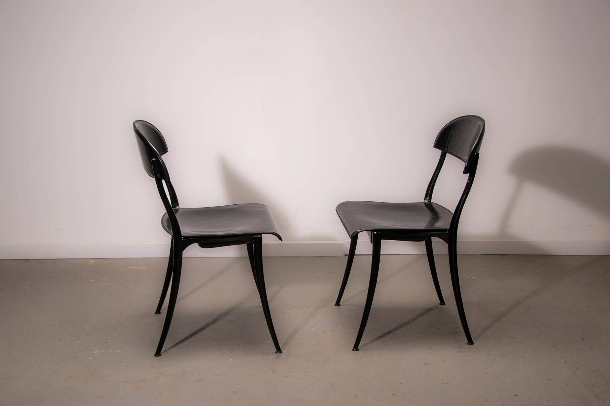 Coro dining chairs by Luigi Origlia, 1980 by Origlia Italy