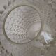 Pair of vintage bubbled glass lampshades