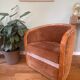 Velvet armchair