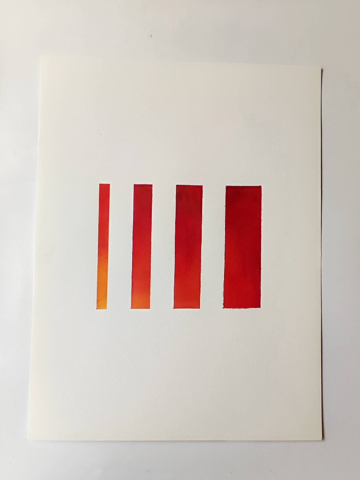 Minimalist geometric painting