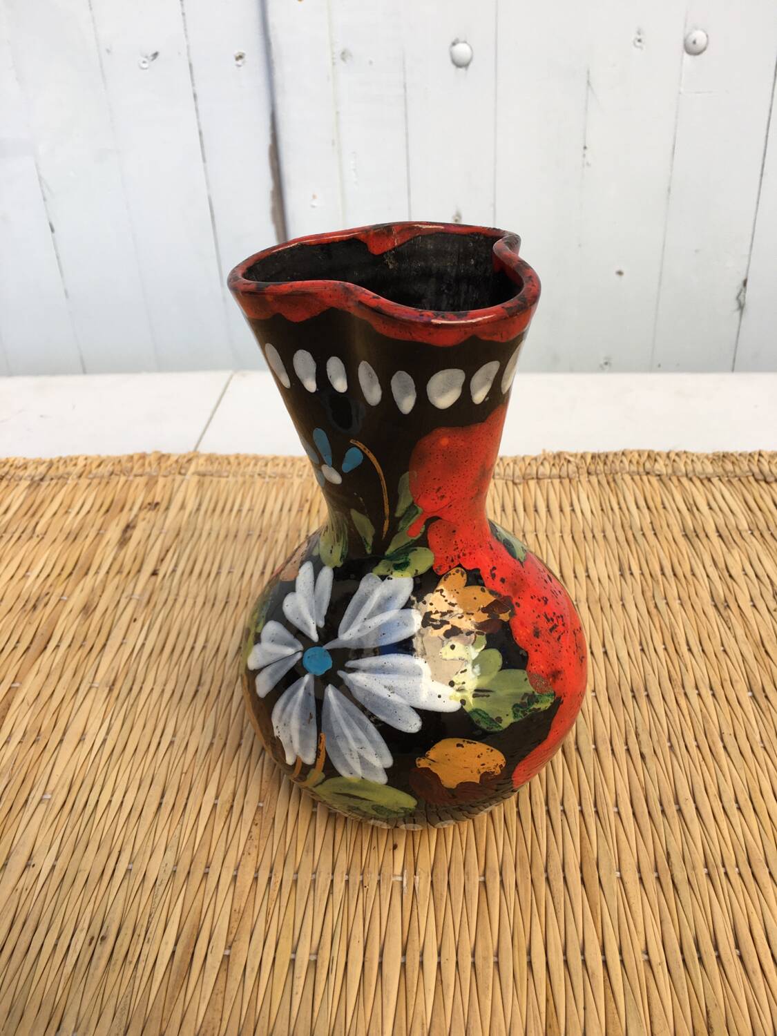 Colorful vintage vase