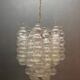 Lustre en verre de Murano à bulles, années 1980, Italie