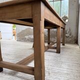 Table de ferme, drapière en noyer, 1900