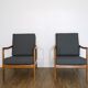 Pair of Danish armchairs in hetre by Ole Wanscher model FD109