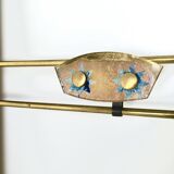 Cherry Veneer Entryway Coat Rack with Mirror, Italy