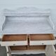 Patinated bathroom cabinet with marble 1940s